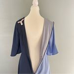 Hutch Pastel Colorblock Faux Wrap Midi Dress Blue Size Large Photo 6