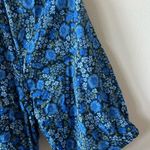 Gap Navy Blue Floral Maternity Jumpsuit Photo 6