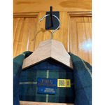 Ralph Lauren Polo Navy Green Plaid Fringe Hem Tunic Dress Popover Cotton Size 12 Photo 1