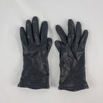 Grandoe Vintage Soft Black Vegan Leather Gloves Medium 7 Photo 1