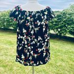 Kimchi Blue Urban Outfitters Black Floral Embroidered Off the Shoulder Dress Photo 7