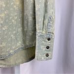 Free People  Small Hillside Chambray Denim Bibbed Pintuck Button-up Blouse Cabin Photo 2