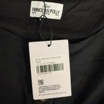 Princess Polly  Dollie Linen Mini Dress, Black, 12 Petite Photo 4