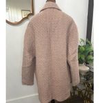 Abercrombie & Fitch  Womens Coat, Tweed  Long Sleeve, Overcoat, Blush Pink, L Photo 2