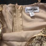 Emerald Sundae Gold Sequin Spaghetti Strap Dress Photo 1