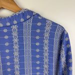 Cato  Floral Embroidered Button Down Blouse Size 18/20W Blue Cottage Lightweight‎ Photo 1