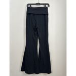 Aerie NWOT OFFLINE by  OG Foldover High Waisted Super Flare Leggings Black Medium Photo 6