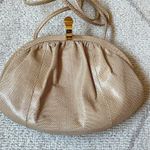 Susan Gail Vintage Cream/Tan Snakeskin Crossbody Purse Photo 8