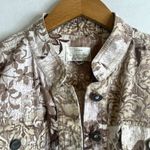 Christopher & Banks Christopher & Banks Neutral Floral Soft Jacket Size Medium Photo 2
