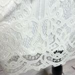Charlotte Russe White Lace Overlay Mini Dress Size Small Bridal Engagement Photo 6