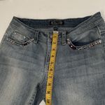 Shyanne  Womens Jeans Anne Boot Cut Flap Medium Wash Denim Mid Rise Sz 28 Short Photo 7