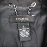 Arden B  Black Tuxedo Peak Formal Cocktail Wedding Coat Jacket Blazer Medium Photo 4