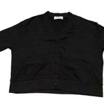 NWOT LESJOUR BLACK BUTTONED CARDIGAN BIZ Photo 13