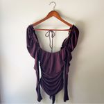 Free People Intimately  Next To You Long Sleeve Puff Sleeve Bodysuit Small Photo 1