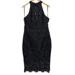Bardot Isa Crochet Lace Cocktail Sheath Dress French Black Size L 10 NWT Photo 8