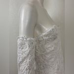 12th Tribe White Lace Long Sleeve Dress Size medium Photo 4