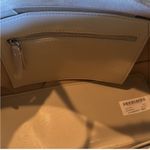 ZARA NWT ivory off white woven shoulder purse bag elongated design Photo 13