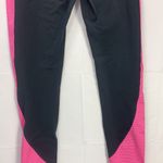 Under Armour Coldgear Stripe Inset Leggings Black and Pink Size Medium Photo 7