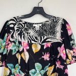 WD•NY WD.NY Colorful 100% Silk Floral Blouse Size 8 Photo 2