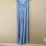 House Of CB  L D-DD ‎ 'Rafaela' Soft Blue & Pure Silk Lace Maxi Dress NWOT $285 Photo 4