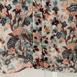 Ulla Johnson Edith Blouse Gardenia Floral Metallic Silk Button Front Bow Size 6 Photo 7