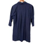 Beck En Dark Blue Cotton Chambray Shift Dress Size Medium Photo 3