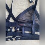 Body Rage Sexy Black Sheer Lace Strappy Lingerie, Size Medium Photo 3