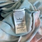 Lulus NWT  Come Up Blue Multi Tie-Dye Twist Front Cropped Long Sleeve Top Size XS Photo 6