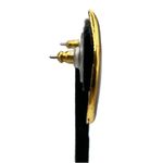 Vintage Women'sā Southwestern Artisan Colorful Teardrop Earrings Gold Tone Stud Photo 2