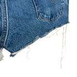 Levi's Levi’s 517 Cutoff Denim High Waisted Jean Shorts Size 36 Blue Distressed Raw Hem Photo 7