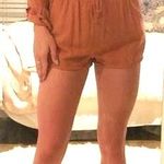 Forever 21 Rust Long Sleeve Button Down Romper Photo 0