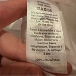 Everlane NWT Poplin Tie Back Top Women's Size Small White Long Sleeve Open Back Photo 5