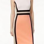 Calvin Klein  Sleeveless Colorblock Scuba Sheath Dress 4 Small Photo 0