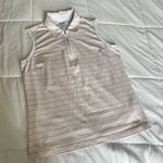 Adidas  Womens Golf Top Multicolor Stripe Climalite Stretch 1/4 Zipper Collared L Photo 0