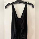 BCBG Paris Black Halter Slinky Swingy Midi Cocktail Dress sz Medium Vintage Y2K Photo 1