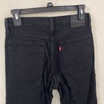 Levi's Levi’s premium wedgie Icon high rise distressed ankle jeans black desert size 25 Photo 81
