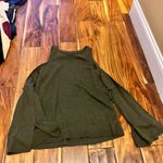 American Eagle Women’s  green bell sleeve cold shoulder sweater. Size medium Photo 1