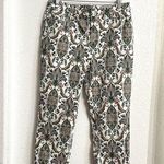 Chico's NWT Womens Jeans Slimming Girlfriend Slim Leg Ankle Paisley Size 14P Photo 0
