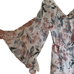 Indulge  off the shoulder ruffle sleeves floral medium dress Photo 1