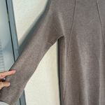 Raga NEW  Taupe Fringed Long Sweater Dress Western Cowgirl Long Sleeve Tunic Photo 3