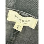 PacSun  Black Denim Strappy Romper Silver Zipper Size S Small EUC!! Photo 3