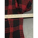 Ann Taylor  Loft Pea Coat Plaid Black‎ Red Wool Blend Long Jacket Sz 10. -200 Photo 3
