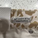J. Crew Size 29 Jeans 10" High Rise Toothpick Animal Print Safari Leopard NEW Photo 8