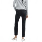Mango Slim-Fit Cropped Jeans Claudia Black Denim GUC Size 4 / 36 EUR Photo 1