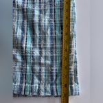 NWOT Sundance Women's Gigi Pants Green/White Plaid Cotton Straight Leg Pockets S Blue Photo 6