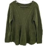 Hannah Hunter Hannah Green Confetti Cable Knit Sweater Chunky Cozy XL Photo 4