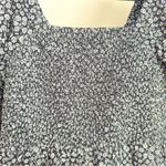 Madewell  Lucie Smocked Milkmaid Ditsy Floral Print Cotton Dress XS Photo 8