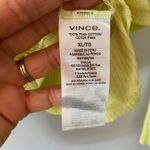 Vince Butter Yellow Ribbed Long Sleeve Crewneck Shirt 100% Cotton Women size XL Photo 8