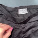 Black Bead Black Flared Pants- Suede feeling. Photo 1