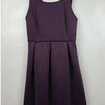 EXPRESS ✨ Women's Plum Bonded Knit Criss Cross Back Babydoll Dress✨ Photo 3